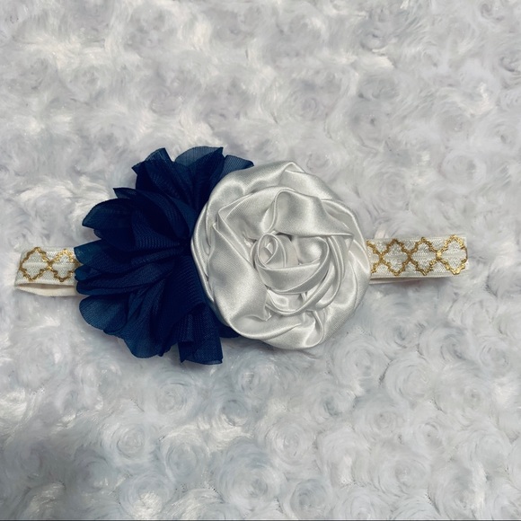 Flower Elastic Headband Set (4) (baby-kid) - Picture 5 of 6